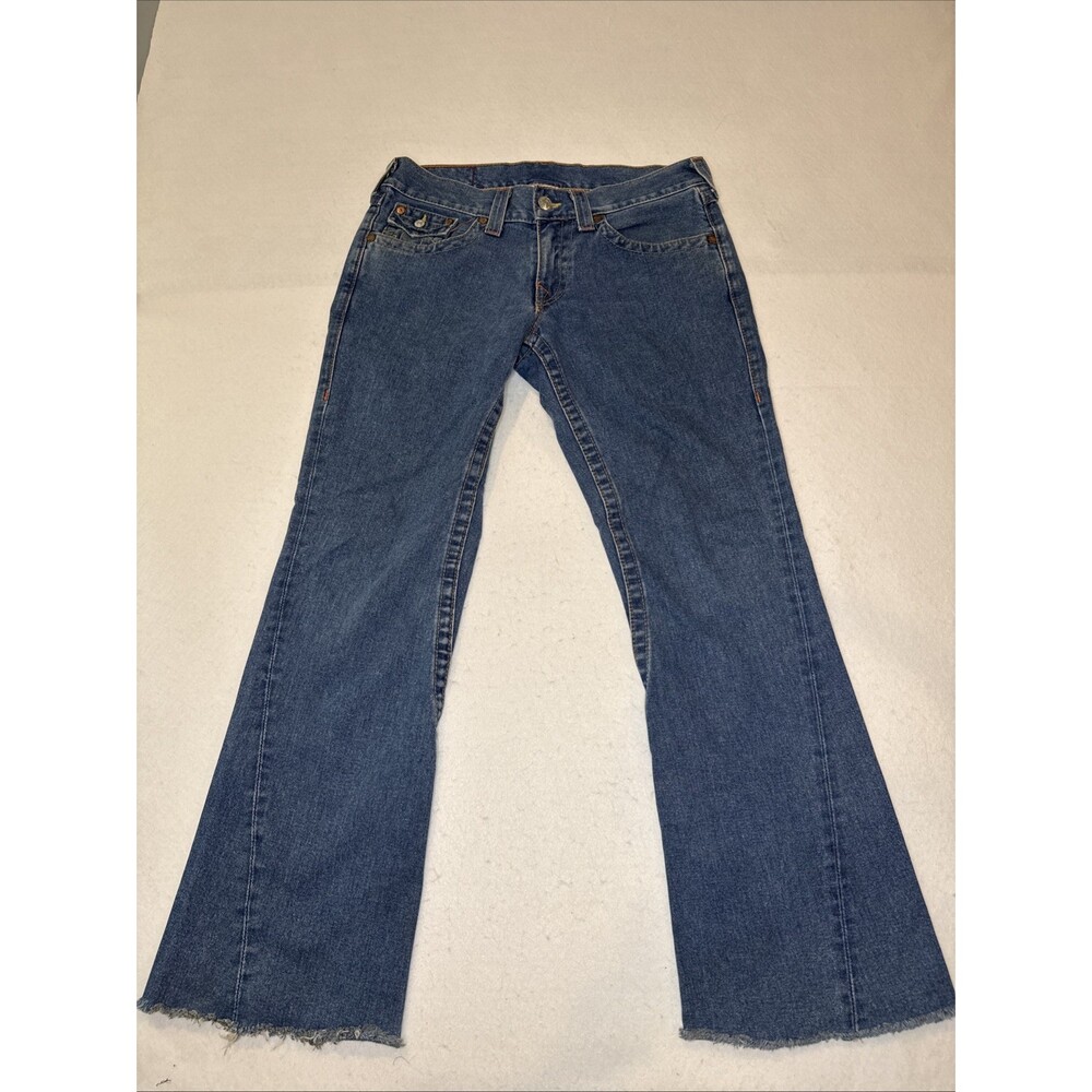 Vintage True Religion Joey Flare Jeans Men’s Cutoff USA Bootcut Stretch Size 31
